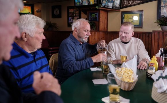 Game night with friends at Sports Fans Downtown Bettendorf, IA.