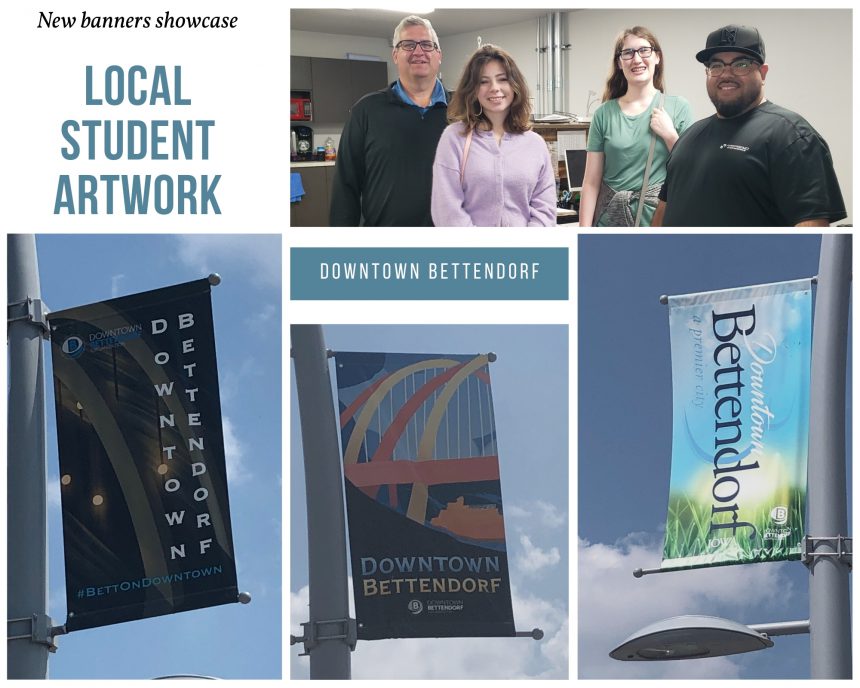Local students’ work showcased on new Downtown street banners